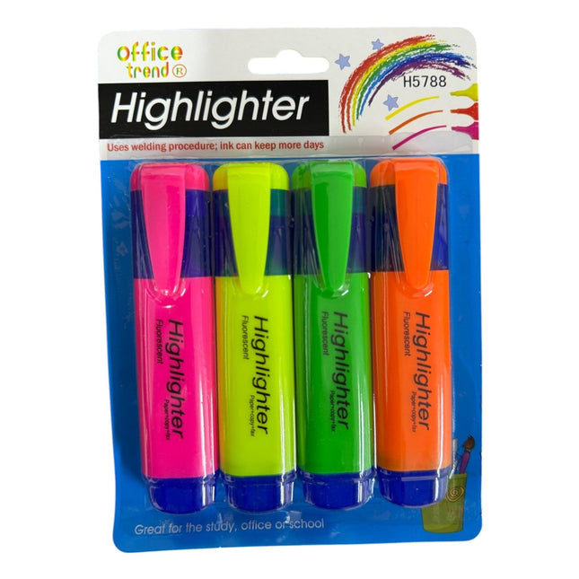 4 Pc Highlighters