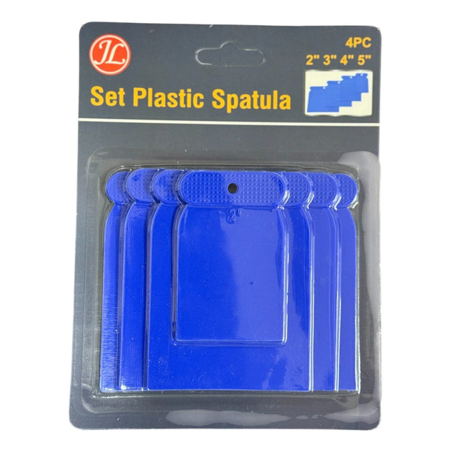 4-Piece Set of Plastic Spatulas