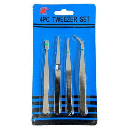 4-Piece Tweezer Set