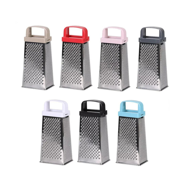 4 Sided Cheese Grater Stainless Steel Vegetable Food Slicer Shredder With Handle