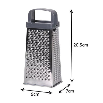 4 Sided Cheese Grater Stainless Steel Vegetable Food Slicer Shredder With Handle