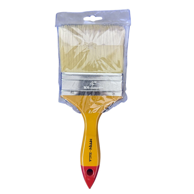 4" Wood Handle Nylon Paint Brush