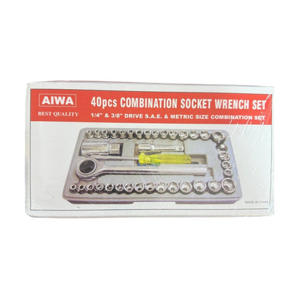 40pcs Combination Socket Wrench Set.