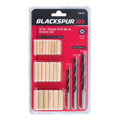 47PC WOOD DRILL BIT AND DOWEL SET