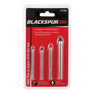 4PC TILE AND GLASS DRILL BIT SET