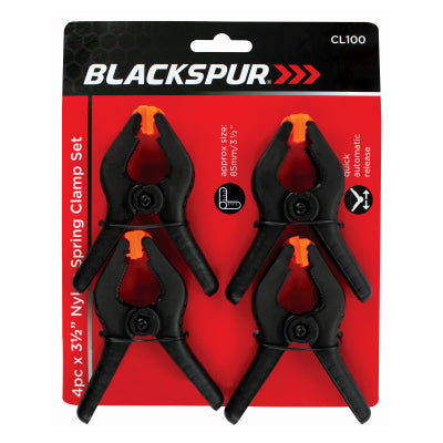 4PC X 3 1/2" NYLON SPRING CLAMP SET