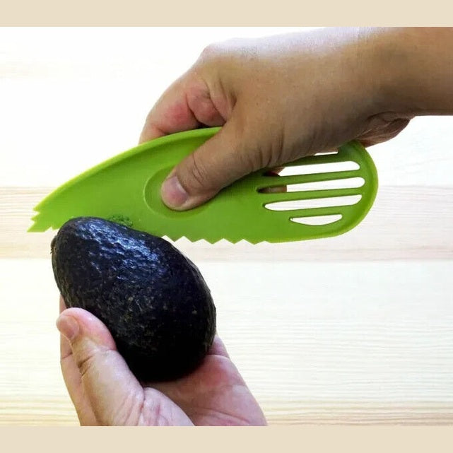 4in1 Avocado Cutter Corer Slicer Peeler Scoop Slices Mashes Knife BPA Free