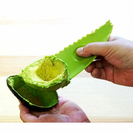 4in1 Avocado Cutter Corer Slicer Peeler Scoop Slices Mashes Knife BPA Free