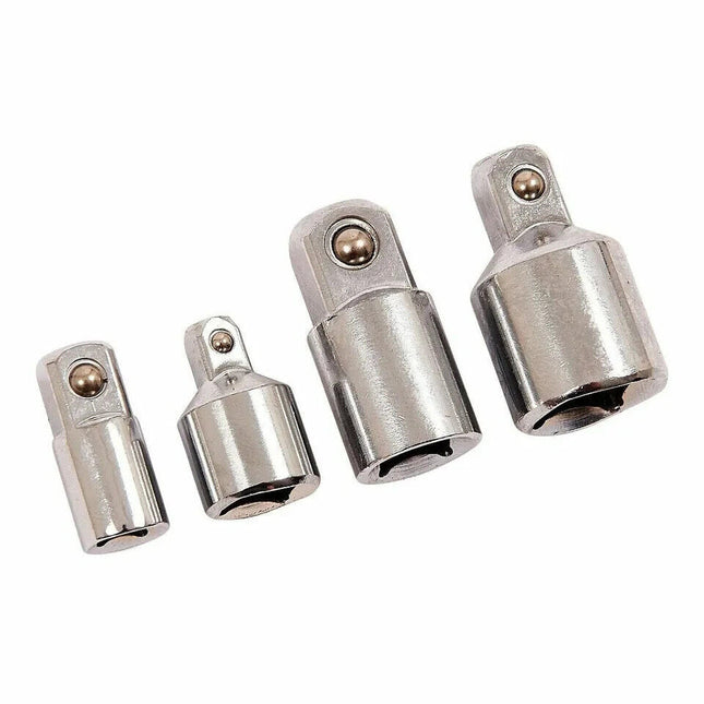 4pc SOCKET CONVERTER SET TOOL QUALITY RATCHET REDUCER 1/2" 3/8" 1/4"