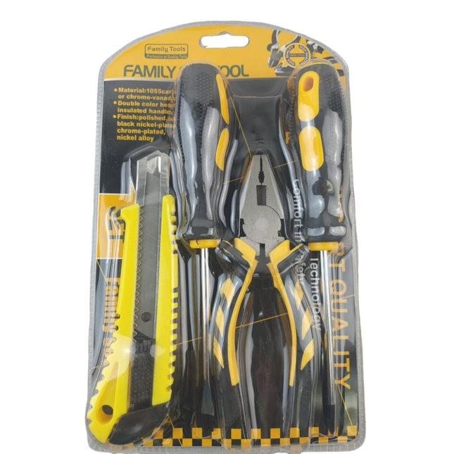 4pcs Hand Tool Kit With Pliers Screwdrivers Cutter
