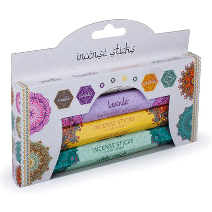 4pk Incense Sticks - Vanill/sandalwood/musk/lavend