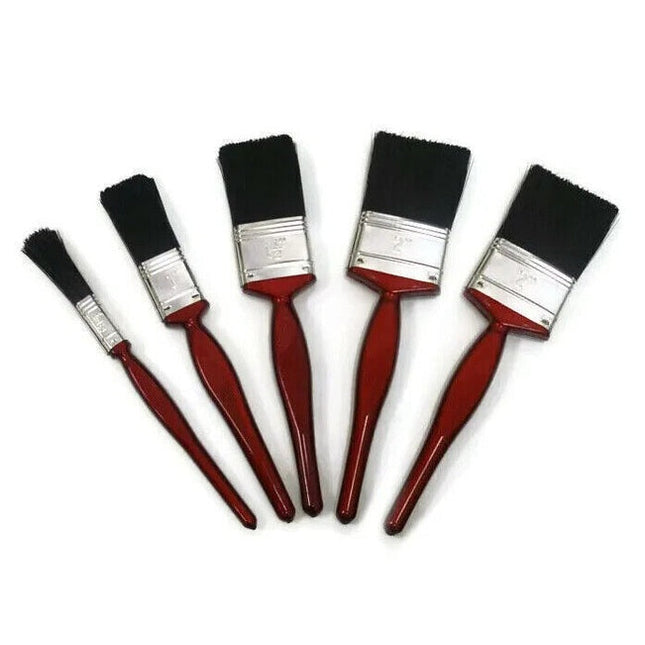 5 Pack Durable Fine Paint Brush Set Painting Decorating Advanced Bristles Five