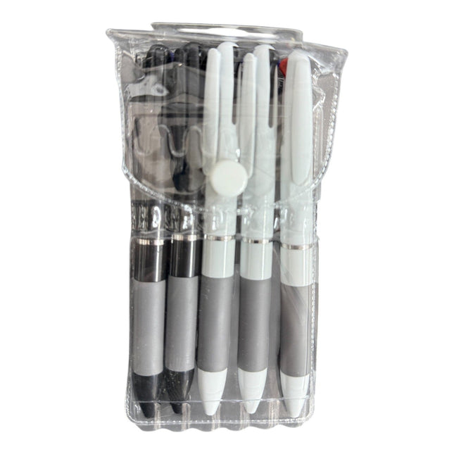 5 Pcs 3-In-1 multicolor Pen 1.0mm -3-1color Retractable Ballpoint Pens Office School