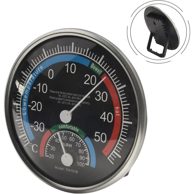5 inches Round Thermometer Hygrometer Indoor Outdoor Temperature Meter Gauge