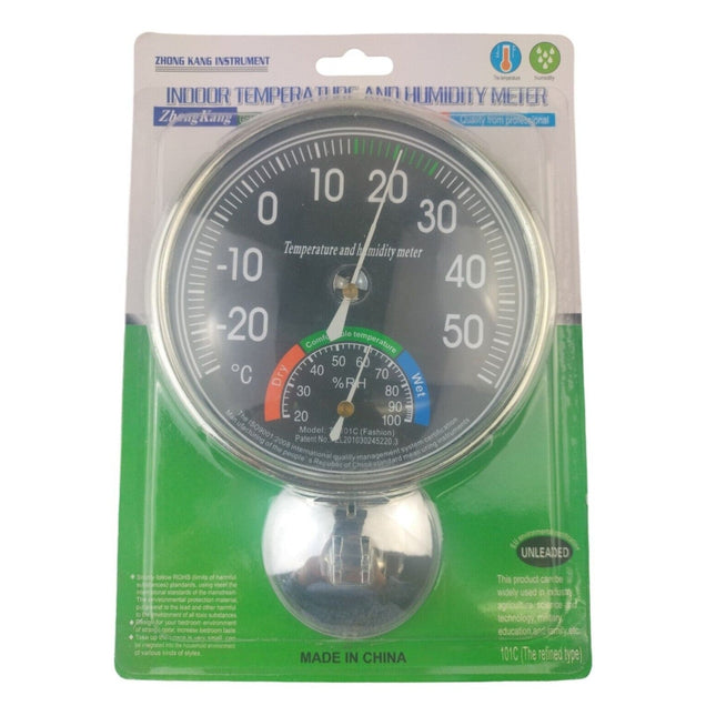 5 inches Round Thermometer Hygrometer Indoor Outdoor Temperature Meter Gauge
