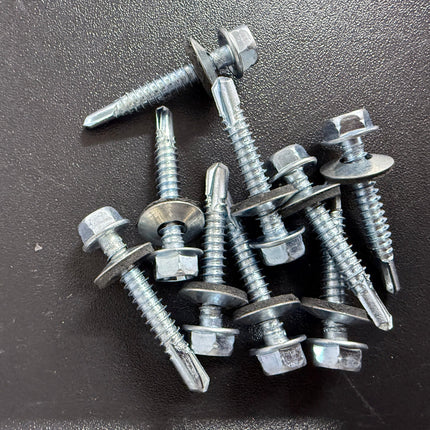 500g Hex Washer Head Self Drilling Screw Zin Plated M6.3x38mm