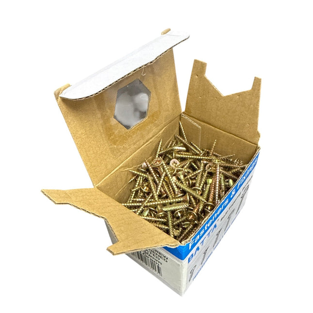 500gr Chipborad Screw Hardened Yellow Zinc 4x40mm