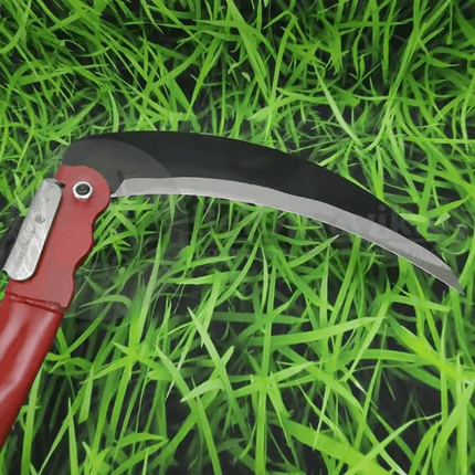 50cm Grass Cutting Sickle Folding Steel Gardening Scythe Sharp