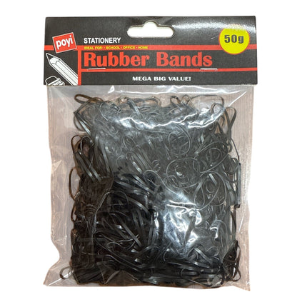 50g Mini Black Hair Elastics Rubber Bands Braids Braiding Plaits Small Bands