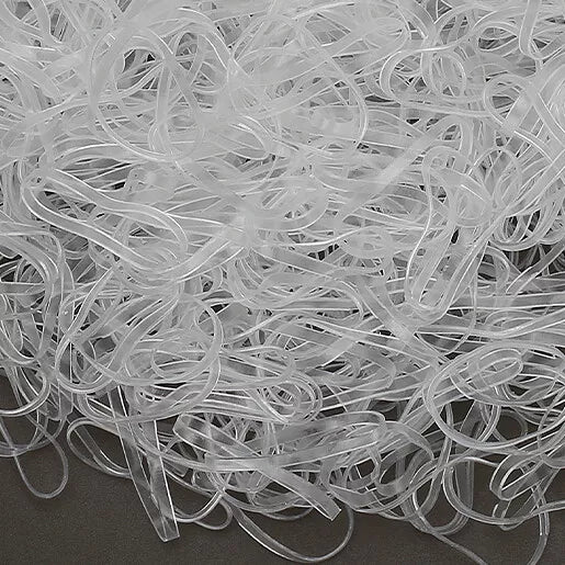 50g Mini White Hair Elastics Rubber Bands Braids Braiding Plaits Small Bands