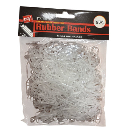 50g Mini White Hair Elastics Rubber Bands Braids Braiding Plaits Small Bands