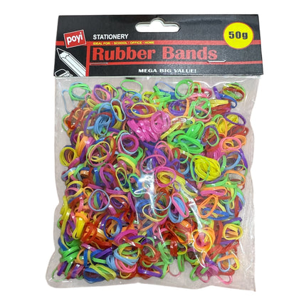 50g Multicoloured Hair Elastics Rubber Bands Braids Braiding Plaits Small Bands