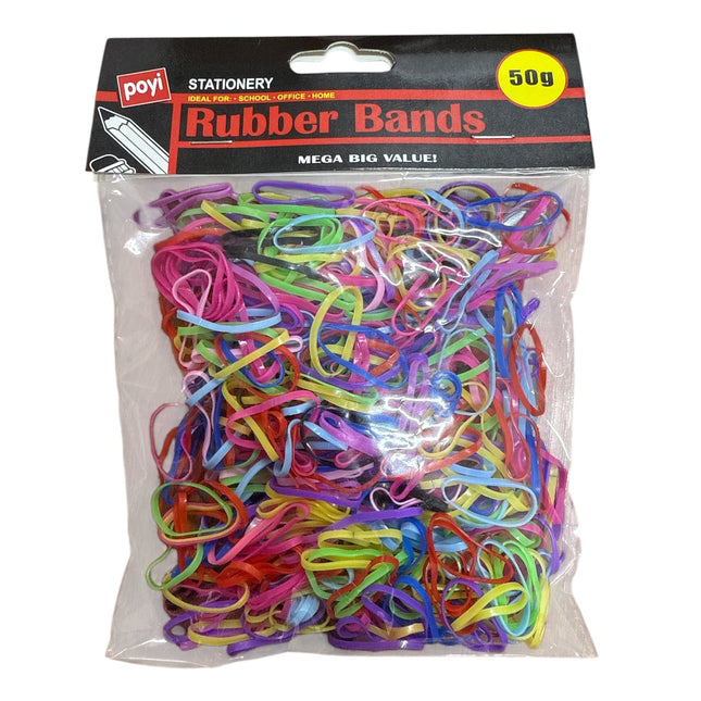 50g Multicoloured Hair Elastics Rubber Bands Braids Braiding Plaits Small Bands