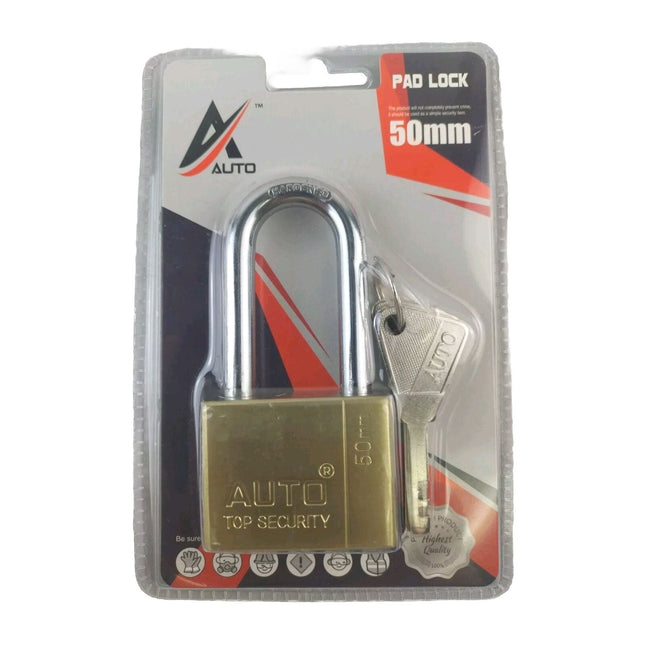 50mm Padlock Heavy Duty Padlocks with 4 Keys High Security