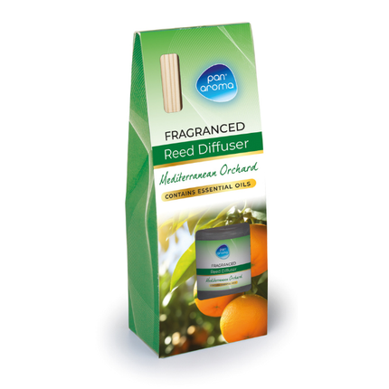 Pack of 6 Fragranced Reed Diffuser - Pink Orchid - Cashmere & Apricot - Floral Fresh -  Lavender Garden - Mediterranean Orchard - Vanilla Bean