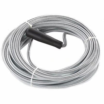 5m Long Drain Unblocker Cleaner Waste Pipe Kitchen Plunger Sink Snake Toilet