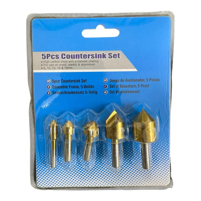 5pcs Countersink Drill Bit Set