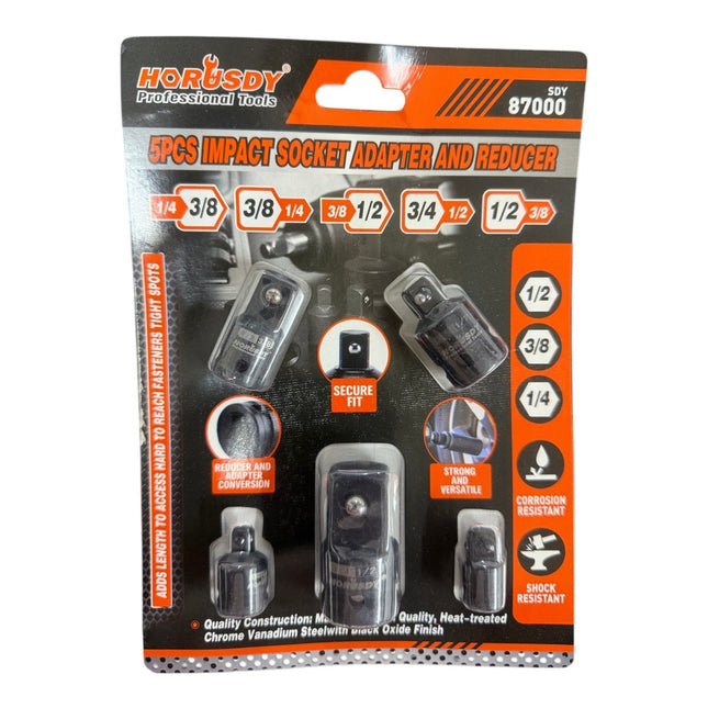 5pcs Impact Socket Adapter and Reducer Set