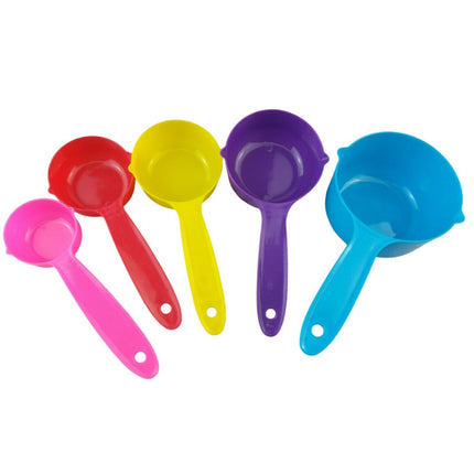 5pcs Plastic Measuring Cups and Spoons for Baking Tea Coffee Kitchen Tool
