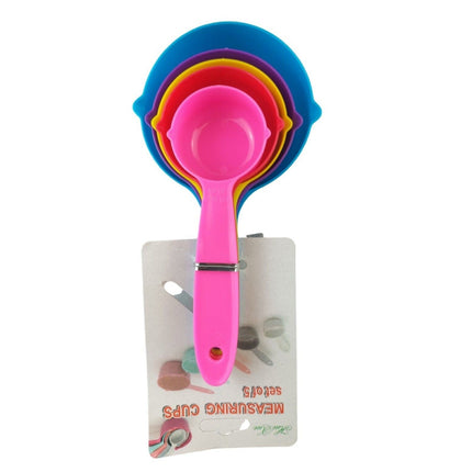 5pcs Plastic Measuring Cups and Spoons for Baking Tea Coffee Kitchen Tool