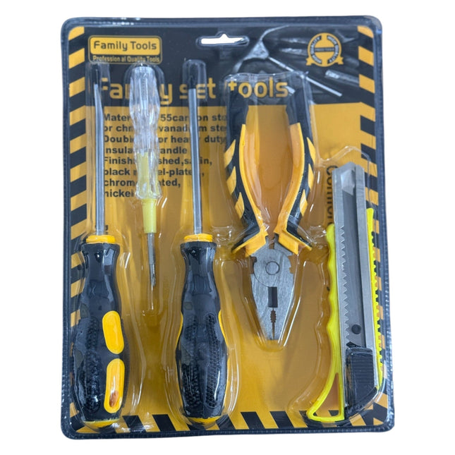 5pcs Pliers & Screwdriver & Utility Knife Set