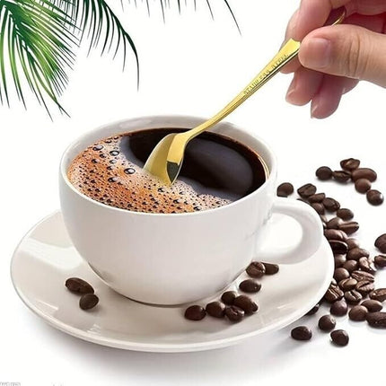 6 Stainless Steel Coffee Spoons 14cm Teaspoons Set Kitchen Cutlery Food Grade