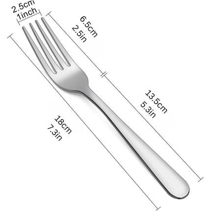 6 pcs Stainless Steel Forks Dinner Forks Lightweight