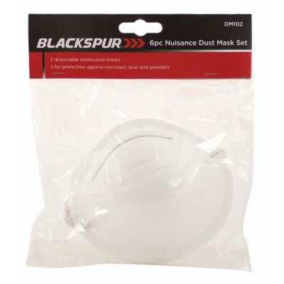6PC NUISANCE DUST MASK SET / NON TOXIC DUST MASK