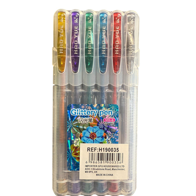 6Pcs Glittery Pen