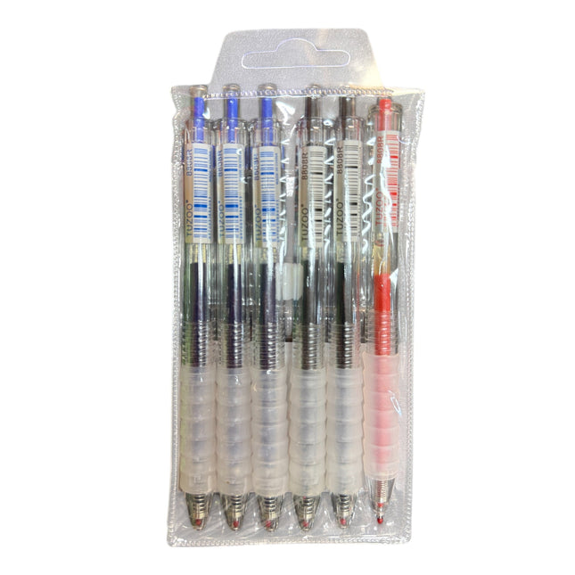 6pcs BALLPOINT PENS 0.5mm