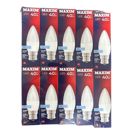 6w=40w Maxim Led Day Light Bulb Candle 1pc