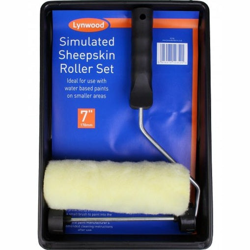 7" SIMULATED SHEEPSKIN SET PAINT ROLLER