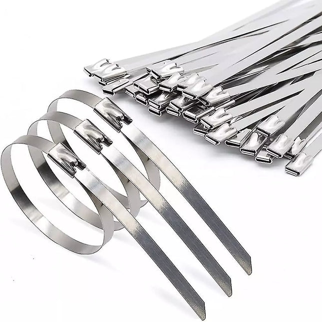 7pcs Stainless Steel Cable Ties 4.6x300mm
