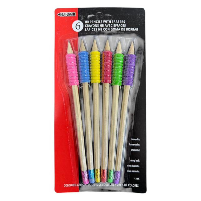 8 Pencil with Colored Spot and Grip