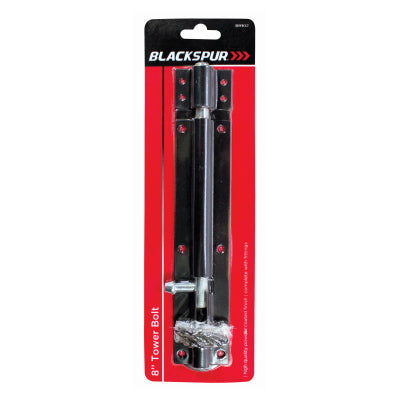 8" TOWER BOLT - BLACK