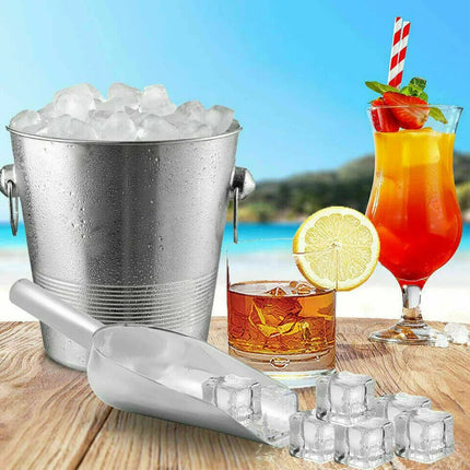9" Stainless Steel Ice Scoop Buffet Bar Food Measuring Scoop Sugar Flour Sweet