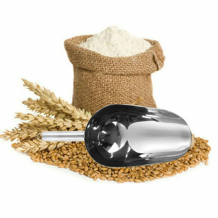 9" Stainless Steel Ice Scoop Buffet Bar Food Measuring Scoop Sugar Flour Sweet