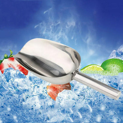 9" Stainless Steel Ice Scoop Buffet Bar Food Measuring Scoop Sugar Flour Sweet