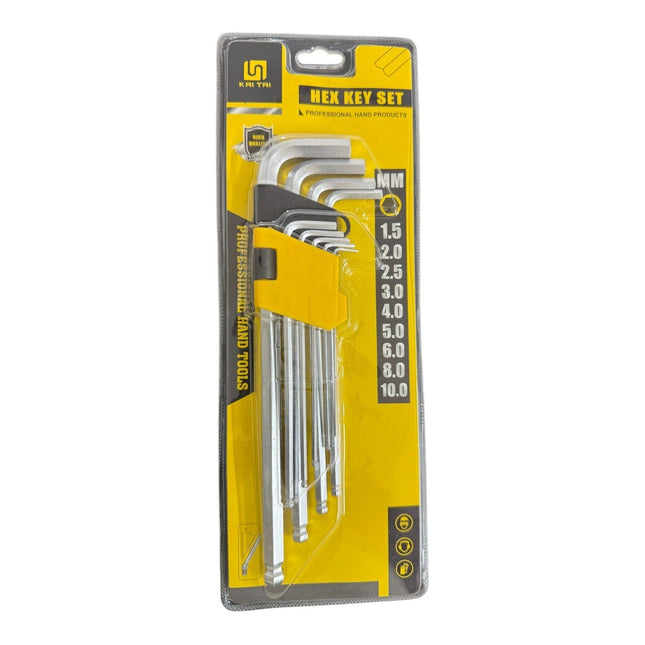 9 pc Hex Key Set