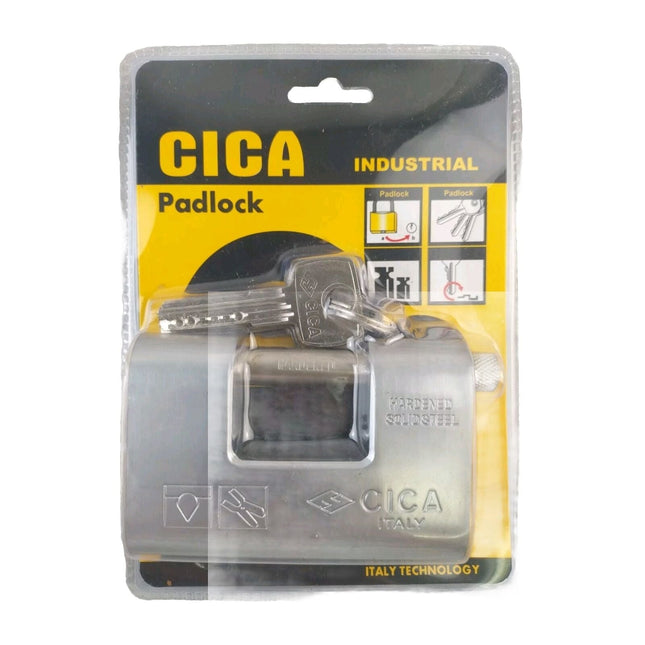 94MM HEAVY DUTY PADLOCK ARMOURED STEEL CONTAINER SHUTTER LOCK 5 KEYS